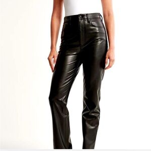 Abercrombie 90s straight leather pants
